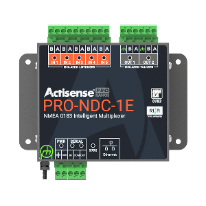 ACTISENSE PRO NMEA 0183 MULTIPLEXER, 5 INPUTS & 2 ISO-DRIVE OUTPUTS, ETHERNET & SERIAL CONNECTIONS