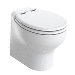 THETFORD SILENCE PLUS 2G W/WOOD POLYESTER SOFT CLOSE SEAT & STANDARD SOLENOID, HIGH, WHITE, 12V