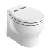 THETFORD SILENCE 2G W/WOOD POLYESTER SOFT CLOSE SEAT & STANDARD SOLENOID, SHORT, WHITE, 24V