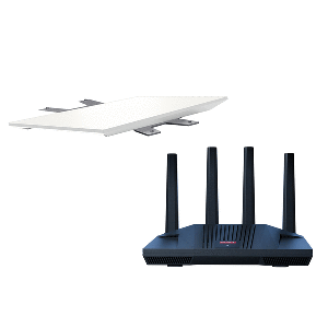 KVH STARLINK PERFORMANCE GEN 3 KIT W/FLAT MOUNT & COMMBOX EDGE CORE COMMS GATEWAY & WIFI ROUTER