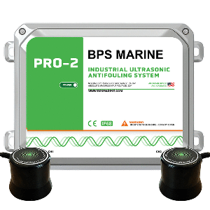 BPS MARINE PRO-2 2-TRANSDUCER ULTRASONIC ANTIFOULING SYSTEM, 24VDC