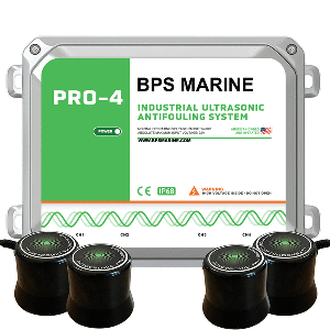 BPS MARINE PRO-4 4-TRANSDUCER ULTRASONIC ANTIFOULING SYSTEM, 24VDC