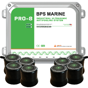 BPS MARINE PRO-8 8-TRANSDUCER ULTRASONIC ANTIFOULING SYSTEM, 24VDC
