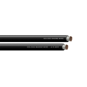 SEA DOG 4/0 AWG BLACK 50FT BATTERY CABLE