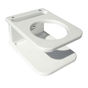 DEEP BLUE MARINE SIDE MOUNT SINGLE DRINK HOLDER, SUCTION CUP MOUNT, WHITE