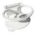 DEEP BLUE MARINE DOUBLE SLIM CAN DRINK HOLDER & CELL PHONE, WHITE