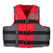 FULL THROTTLE ADULT NYLON LIFE JACKET 4X/7X - RED/BLACK