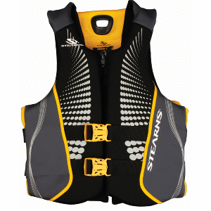 STEARNS ADULT HYDROPRENE LIFE VEST GOLD - LARGE