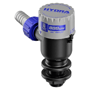 T-H MARINE HYDRA LIVEWELL PUMP 800 GPH SHORT NOZZLE 12V