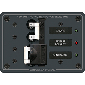 BLUE SEA 8061 AC TOGGLE SOURCE SELECTOR 120V AC, 50AMP