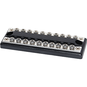 BLUE SEA 2702 DUALBUS 100AMP COMMON BUSBAR 10 X 8-32 SCREW TERMINAL