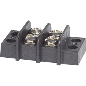 BLUE SEA 2402 TERMINAL BLACK 20AMP, 2 CIRCUIT