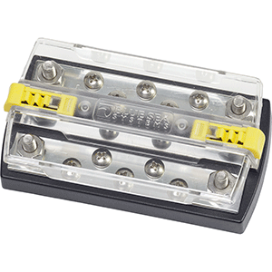 BLUE SEA 2723 DUALBUS PLUS 5/16" STUD, 5 X 10, 32 SCREW TERMINAL