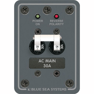 BLUE SEA 8077 AC MAIN ONLY TOGGLE CIRCUIT BREAKER PANEL