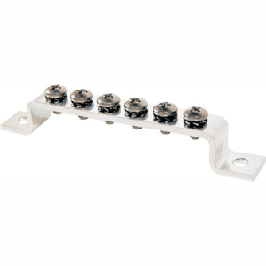 BLUE SEA 2306 MINIBUS 100AMP COMMON BUSBAR GROUNDING BUSBAR 6 X 8-32 SCREW TERMINAL