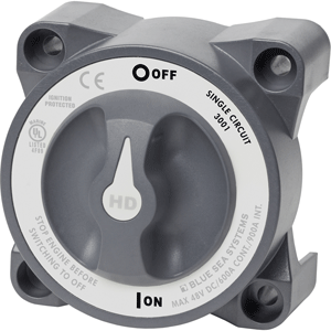 BLUE SEA 3001 HD-SERIES BATTERY SWITCH SINGLE CIRCUIT ON/OFF W/AFD