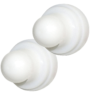 BLUE SEA 4136 PUSH BUTTON RESET ONLY CIRCUIT BREAKER BOOT, WHITE, 2-PACK