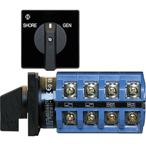 BLUE SEA 6337 SWITCH, AC 120V AC 30A OFF+2 POSITION