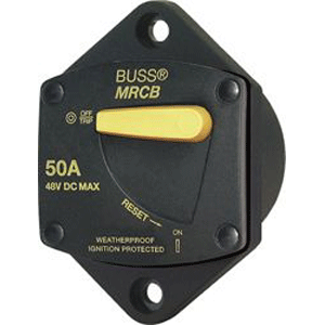 BLUE SEA 7042 187-SERIES CIRCUIT BREAKER, PANEL MOUNT 80A