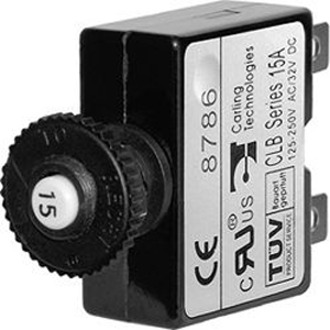 BLUE SEA 7053 7A PUSH BUTTON THERMAL WITH QUICK CONNECT TERMINALS