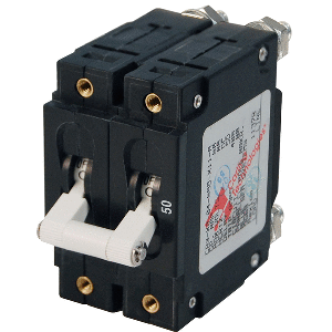 BLUE SEA 7251 C-SERIES DOUBLE POLE CIRCUIT BREAKER, 50A