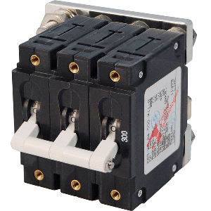 BLUE SEA 7271 300A C-SERIES TRIPLE POLE TOGGLE DC CIRCUIT BREAKER
