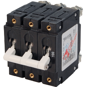 BLUE SEA 7290 C-SERIES TRIPLE POLE CIRCUIT BREAKER, 100A