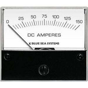 BLUE SEA 8018 DC ANALOG AMMETER, 2-3/4" FACE, 0-150 AMPERES DC