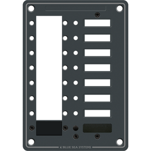 BLUE SEA 8087 8 POSITION DC C-SERIES PANEL, BLANK