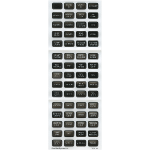 BLUE SEA 8214 BLACK SMALL FORMAT LABEL KIT, 60 LABELS