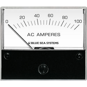 BLUE SEA 8258 AC ANALOG AMMETER, 2-3/4" FACE, 0-100 AMPERES AC