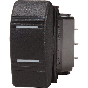BLUE SEA 8283 WATER RESISTANT CONTURA III SWITCH, ON-OFF-ON, BLACK