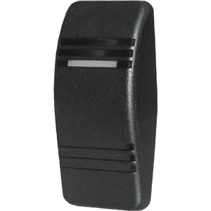 BLUE SEA 8294 CONTURA SWITCH ACTUATOR, BLACK, SINGLE LENS
