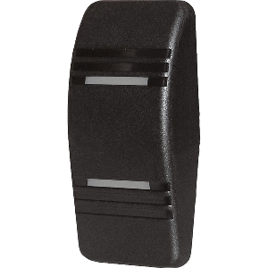 BLUE SEA 8295 CONTURA SWITCH ACTUATOR, BLACK, DOUBLE LENSE