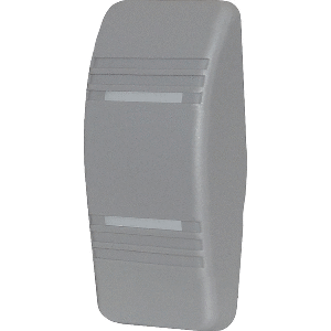 BLUE SEA 8298 CONTURA SWITCH GREY ACTUATOR, DOUBLE LENS