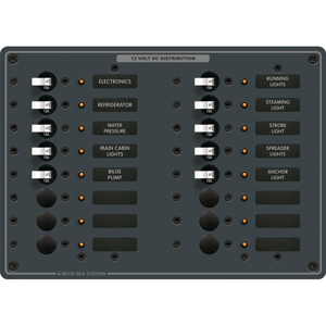 BLUE SEA 8377 PANEL DC 16 POSITION