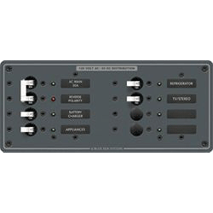 BLUE SEA 8412 AC MAIN + 6 POSITIONS, WHITE