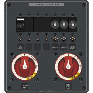 BLUE SEA 8689 M-SERIES DUAL CIRCUIT PLUS 2 OF PN 6011