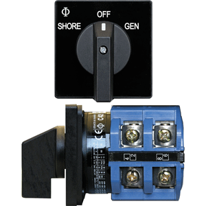 BLUE SEA 9011 SWITCH, AV 120VAC 65A OFF +2 POSITIONS
