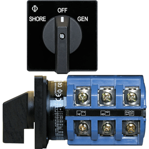 BLUE SEA 9019 SWITCH, AC 240VAC 63A OFF +2 POSITIONS