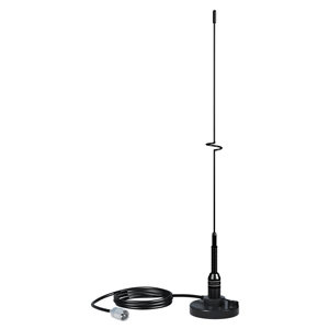 SHAKESPEARE VHF 19" 5218 BLACK SS WHIP ANTENNA, MAGNETIC MOUNT