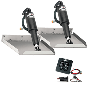 LENCO 9" X 9" EDGEMOUNT TRIM TAB KIT W/STANDARD TACTILE SWITCH KIT 12V