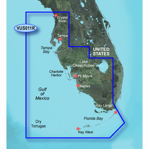 GARMIN BLUECHART G3 VISION HD, VUS011R, SOUTHWEST FLORIDA, MICROSD/SD