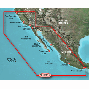 GARMIN BLUECHART G3 VISION HD, VUS021R, CALIFORNIA-MEXICO, MICROSD/SD