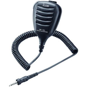 ICOM HM-165 SPEAKER MIC W/ALLIGATOR CLIP, WATERPROOF