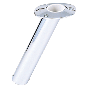 LEE'S 30-DEG STAINLESS STEEL FLUSH MOUNT ROD HOLDER, 2" O.D.