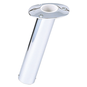 LEE'S 15-DEG STAINLESS STEEL FLUSH MOUNT ROD HOLDER, 2" O.D.