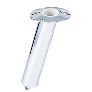LEE'S 15-DEG STAINLESS STEEL SWIVEL BASE FLUSH MOUNT ROD HOLDER 2.25" OD X 10.5" TUBE