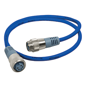 MARETRON MINI DOUBLE ENDED CORDSET, MALE TO FEMALE, 0.5M, BLUE