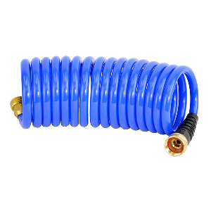 HOSECOIL 15' BLUE HOSE 3/8 ID WITH FLEX RELIEF